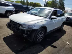 Volkswagen salvage cars for sale: 2019 Volkswagen Tiguan SE