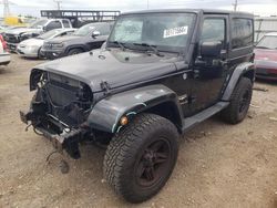 Salvage cars for sale at Elgin, IL auction: 2015 Jeep Wrangler Sahara