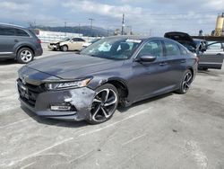 Salvage cars for sale from Copart Sun Valley, CA: 2018 Honda Accord Sport