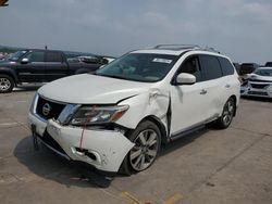 Salvage cars for sale at Grand Prairie, TX auction: 2014 Nissan Pathfinder S