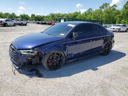 Salvage cars for sale at Ellwood City, PA auction: 2017 Audi S3 Premium Plus