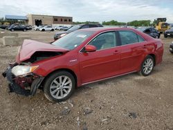 Salvage cars for sale at Kansas City, KS auction: 2014 Toyota Camry Hybrid