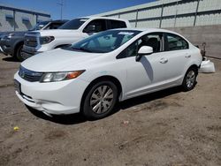 Salvage cars for sale from Copart Albuquerque, NM: 2012 Honda Civic LX