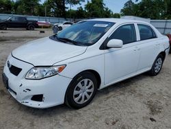 Salvage cars for sale at Hampton, VA auction: 2010 Toyota Corolla Base