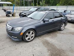 Salvage cars for sale at Savannah, GA auction: 2011 Mercedes-Benz C300