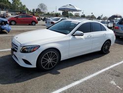 Salvage cars for sale from Copart Van Nuys, CA: 2019 Mercedes-Benz C300