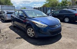 Salvage cars for sale from Copart Magna, UT: 2016 Hyundai Elantra SE