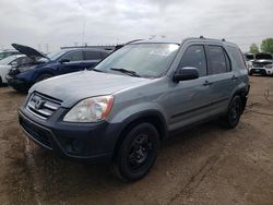 Salvage cars for sale from Copart Elgin, IL: 2006 Honda CR-V LX