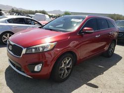 Salvage cars for sale from Copart Las Vegas, NV: 2017 KIA Sorento SX