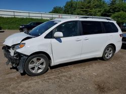Salvage cars for sale from Copart Davison, MI: 2016 Toyota Sienna LE