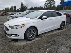 Salvage cars for sale at Graham, WA auction: 2017 Ford Fusion SE