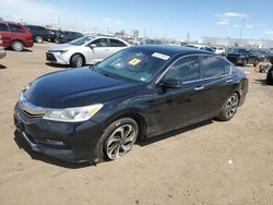 Salvage cars for sale at Brighton, CO auction: 2017 Honda Accord EXL