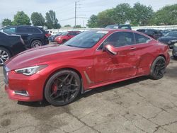 Salvage cars for sale at Moraine, OH auction: 2018 Infiniti Q60 RED Sport 400