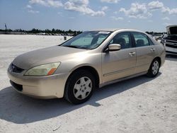 Salvage cars for sale at Arcadia, FL auction: 2005 Honda Accord LX