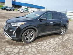 Salvage cars for sale from Copart Woodhaven, MI: 2018 Hyundai Santa FE SE Ultimate