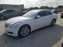 Salvage cars for sale at Wilmer, TX auction: 2008 Infiniti G35
