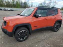 Salvage cars for sale from Copart Leroy, NY: 2016 Jeep Renegade Trailhawk