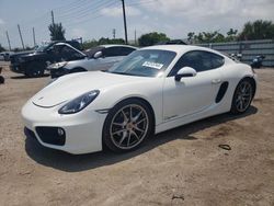 Salvage cars for sale at Miami, FL auction: 2016 Porsche Cayman