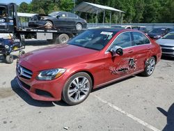 Salvage cars for sale at Savannah, GA auction: 2018 Mercedes-Benz C300