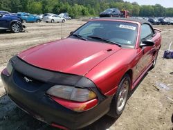 Salvage cars for sale at Seaford, DE auction: 1998 Ford Mustang