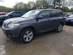 Salvage cars for sale at North Billerica, MA auction: 2008 Toyota Highlander Sport