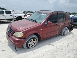 Salvage cars for sale from Copart Arcadia, FL: 2000 Mercedes-Benz ML 320