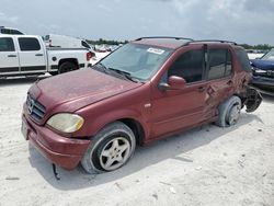 Mercedes-Benz salvage cars for sale: 2000 Mercedes-Benz ML 320