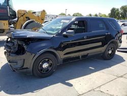 Salvage cars for sale from Copart Sacramento, CA: 2017 Ford Explorer Police Interceptor
