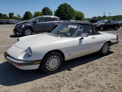 Salvage cars for sale from Copart Mocksville, NC: 1986 Alfa Romeo Veloce 2000 Spider
