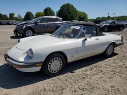 Alfa Romeo Veloce 2000 Spider salvage cars for sale: 1986 Alfa Romeo Veloce 2000 Spider