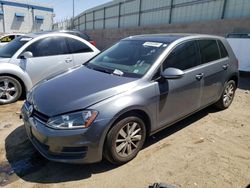 Salvage cars for sale from Copart Albuquerque, NM: 2016 Volkswagen Golf S/SE