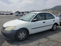 Salvage cars for sale from Copart Colton, CA: 2005 Honda Civic DX VP