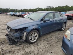 Salvage cars for sale at Savannah, GA auction: 2018 Ford Fusion SE