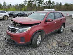 Salvage cars for sale at Windham, ME auction: 2015 KIA Sorento LX