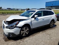 Salvage cars for sale at Woodhaven, MI auction: 2018 Subaru Outback 2.5I Limited