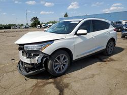 Salvage cars for sale from Copart Woodhaven, MI: 2019 Acura RDX Technology