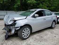 Salvage cars for sale at Mendon, MA auction: 2016 Nissan Sentra S