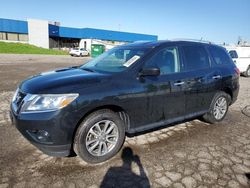 Salvage cars for sale at Woodhaven, MI auction: 2013 Nissan Pathfinder S