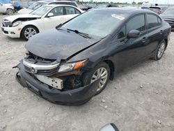 Salvage cars for sale at Cahokia Heights, IL auction: 2012 Honda Civic EXL