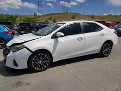 Toyota salvage cars for sale: 2015 Toyota Corolla L