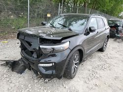 Salvage cars for sale at Cicero, IN auction: 2021 Ford Explorer ST