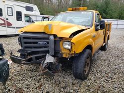 Salvage trucks for sale at West Warren, MA auction: 2005 Ford F350 SRW Super Duty