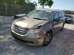 Salvage cars for sale at Cicero, IN auction: 2013 Honda Odyssey EXL