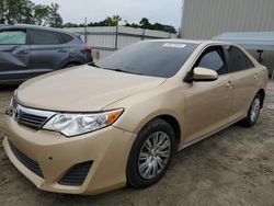 Salvage cars for sale at Spartanburg, SC auction: 2012 Toyota Camry Base