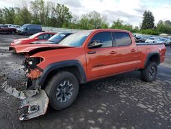 Toyota Tacoma salvage cars for sale: 2017 Toyota Tacoma Double Cab