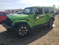 Salvage cars for sale at Elgin, IL auction: 2018 Jeep Wrangler Unlimited Sahara