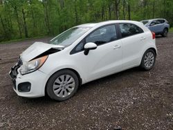 Salvage cars for sale from Copart Bowmanville, ON: 2013 KIA Rio EX