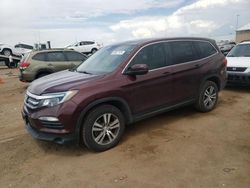 Salvage cars for sale at Brighton, CO auction: 2017 Honda Pilot EXL