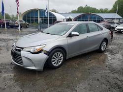 Salvage cars for sale at East Granby, CT auction: 2016 Toyota Camry LE