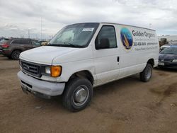 Salvage cars for sale from Copart Brighton, CO: 2006 Ford Econoline E250 Van